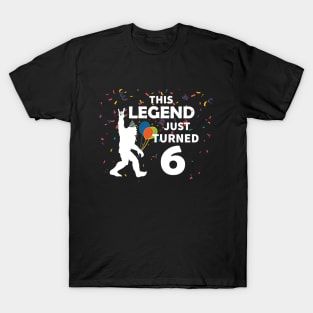 This legend just turned 6 a great birthday gift idea T-Shirt